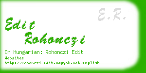edit rohonczi business card
